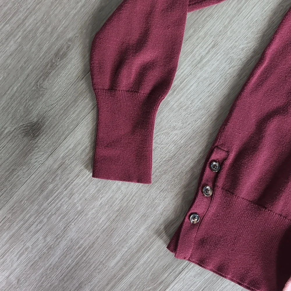 Ann Taylor Burgundy and Pink Sweater Set (2 Items) - Picture 2 of 7